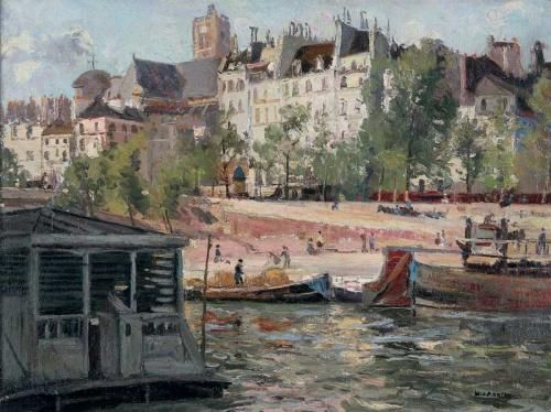 VIEW FROM THE RIVER SEINE