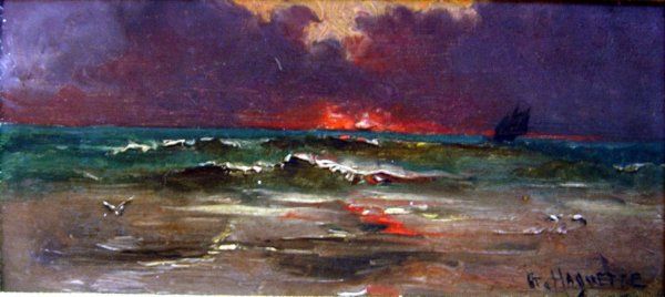 Coast at sunset