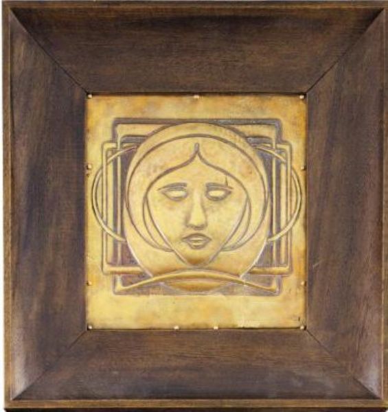 A REPOUSSÉ BRASS PANEL