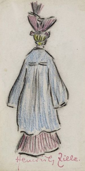 Frau mit Hut