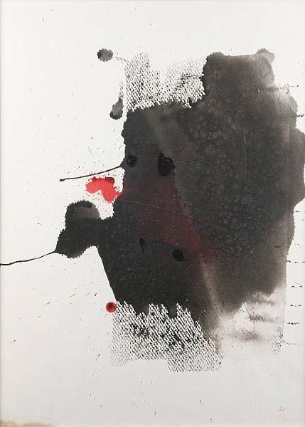 Red and black abstract