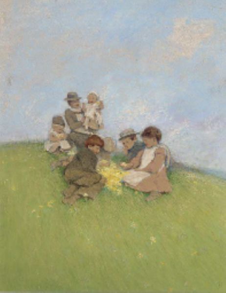 The young dandelion gatherers