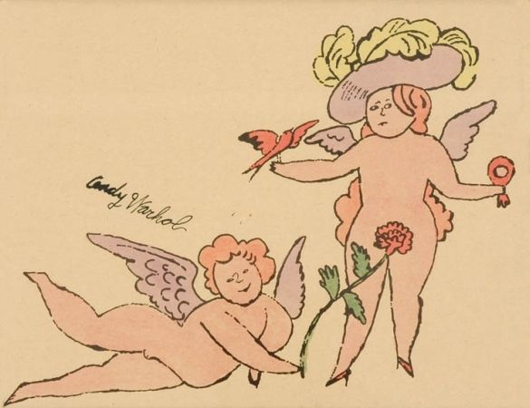 TWO ANGELS AND A FLOWER