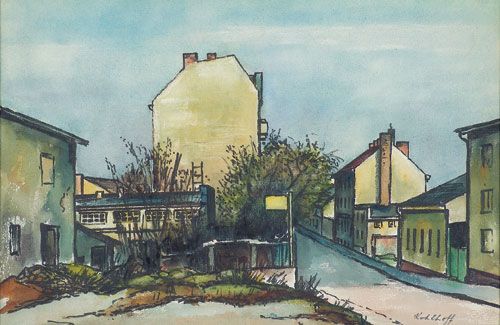 Straße in Britz