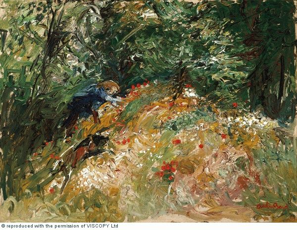 Child Gathering Wildflowers