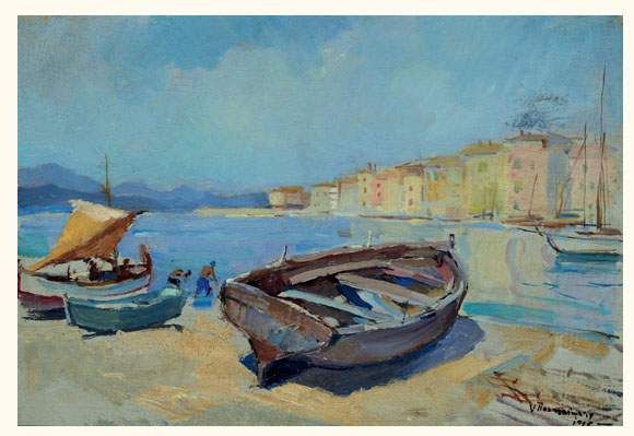 Les barques à St Tropez, 1936