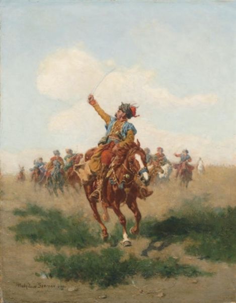 Cossacks on horseback