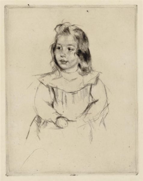 Simone with Clasped Hands Looking Left (B. 190)