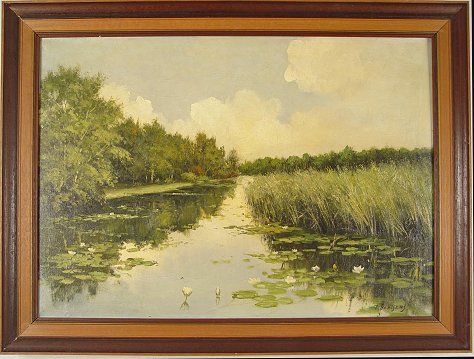 Stream with Lilies