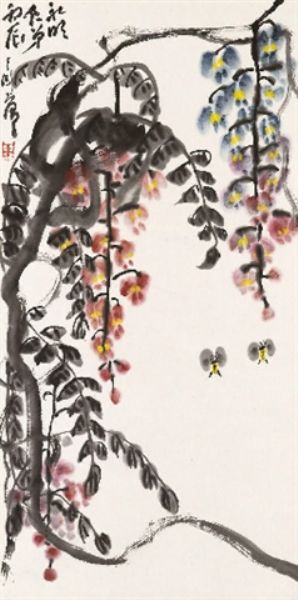 Wisteria and Bees