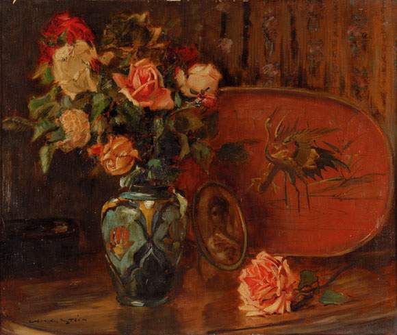 « Bouquet de roses sur une table »