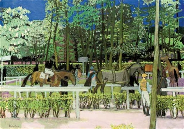 Le Paddock du champ de courses d'Auteuil