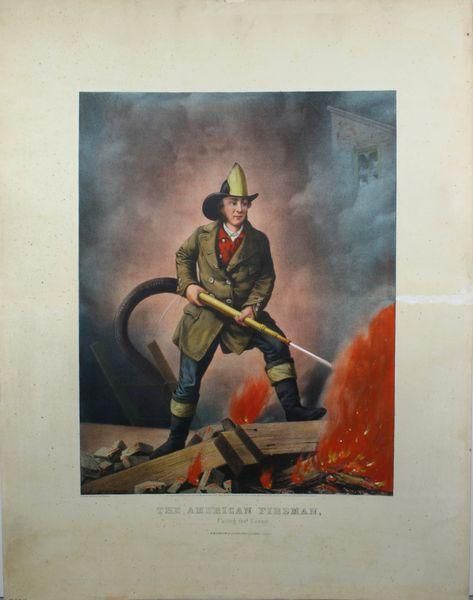 The American Fireman Facing the Enemy