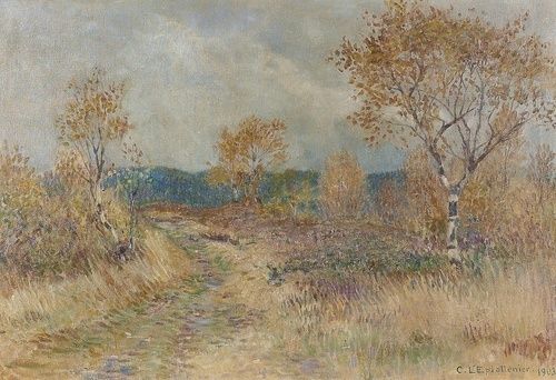 Herbstliche Heidelandschaft.