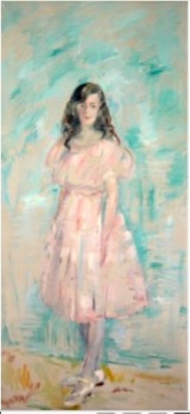 I rosa kjole, 1917