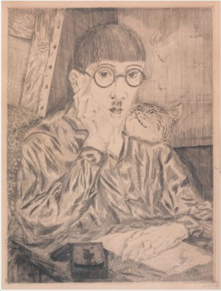 AUTOPORTRAIT AU CHAT