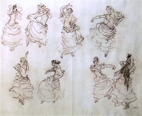 Gypsies dancing