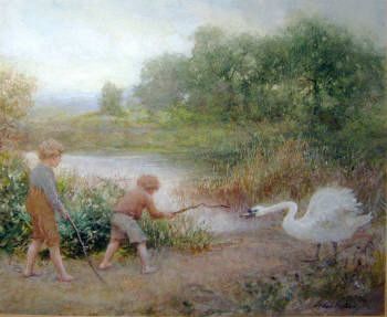 Children and Swan