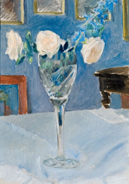 White Roses in a Vase
