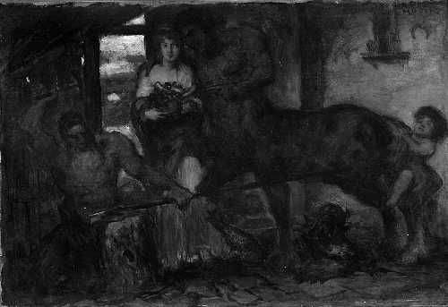 Kentaur in der Schmiede des Vulkan