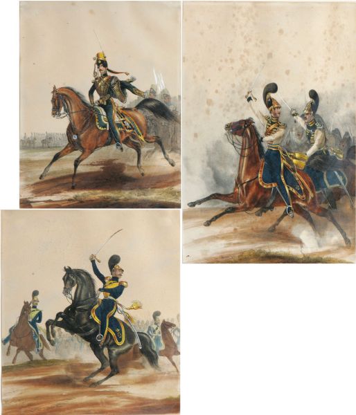 Militärmotiv, tre stycken