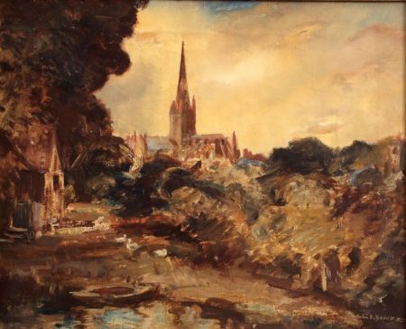Norwich Cathedral from Pulls Ferry