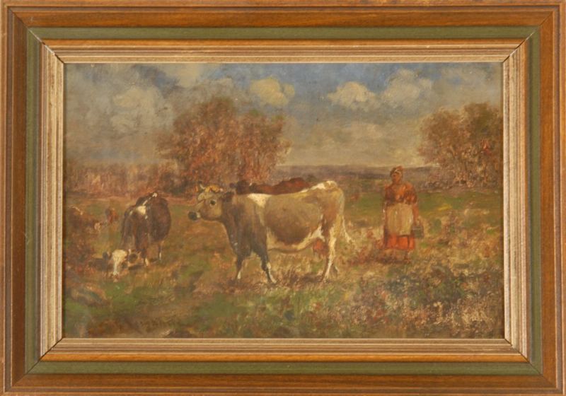 Pasture scene with cows
