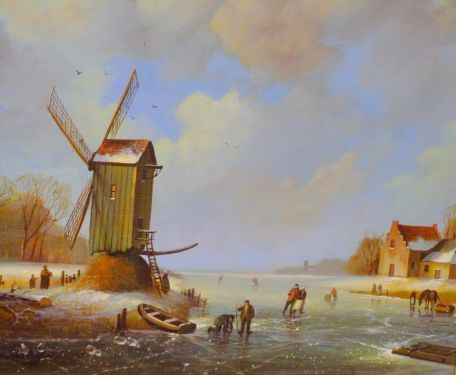 A Dutch winter scene