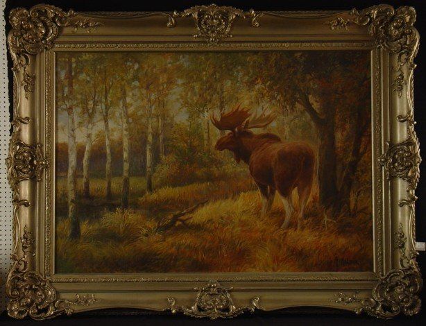 Elchbulle im Wald