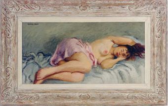 A reclining female nude