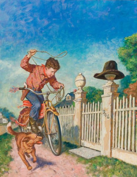 Roping the Hat, Saturday Evening Post cover