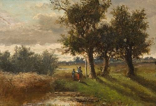 Meandering river landscape