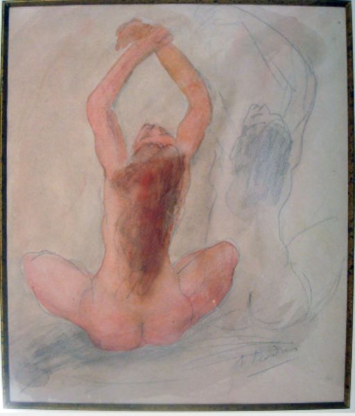 Etude de nu assis