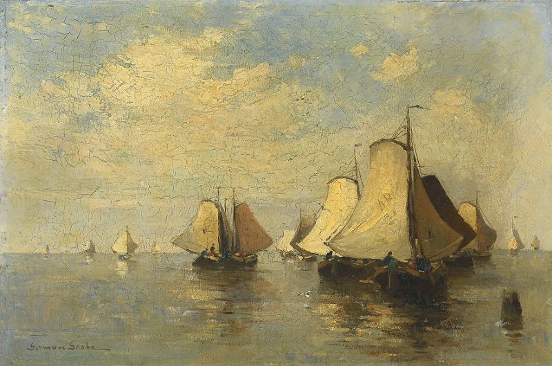 Segelboote in der Lagune