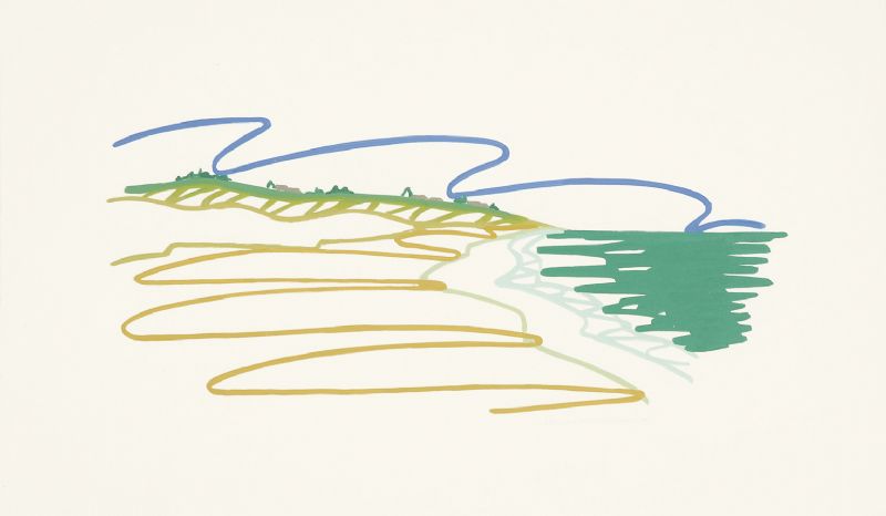 STUDY FOR SEASCAPE (LONG BEACH WITH SKY)