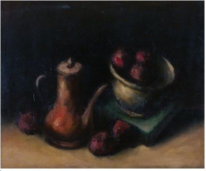 Nature morte à la théière
