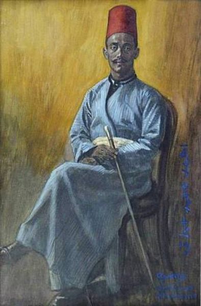 DIGNITAIRE EGYPTIEN D'ALEXANDRIE 1906