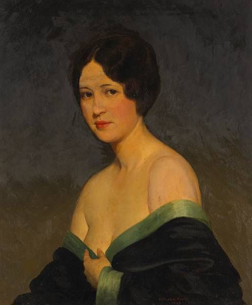 A portrait of the artist's wife, Estelle, 1929
