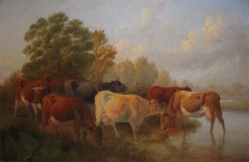 Cows in a River Pasture