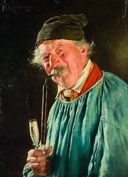 Rauchender Bauer