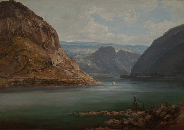 Romantisches Rheintal mit Loreleyfelsen