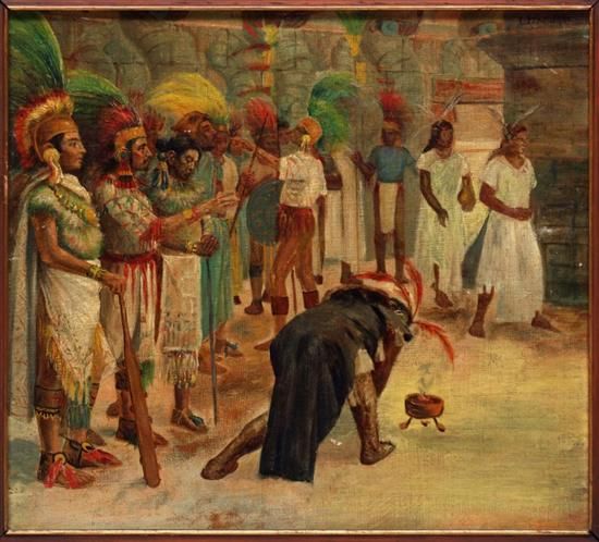 Escena prehispánica