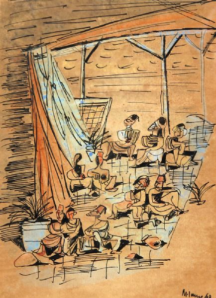 Figures in the Coffee Shop