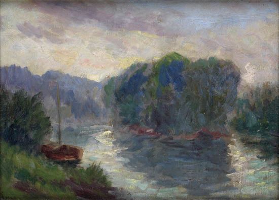River Landscape.