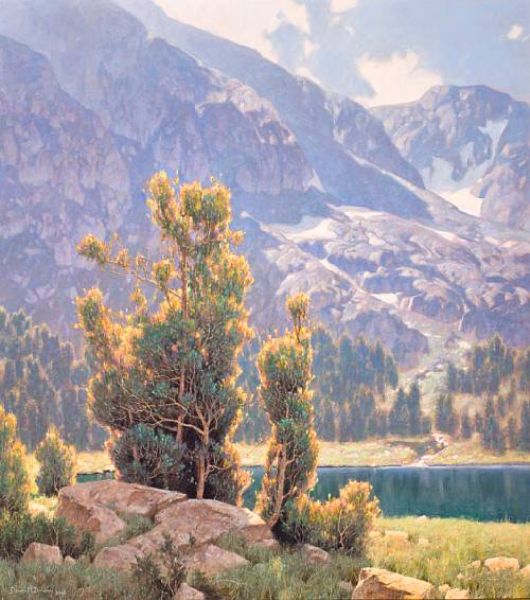 Lake and mountain scene