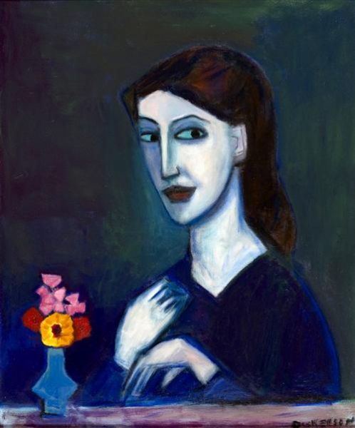 Lady with Flowers