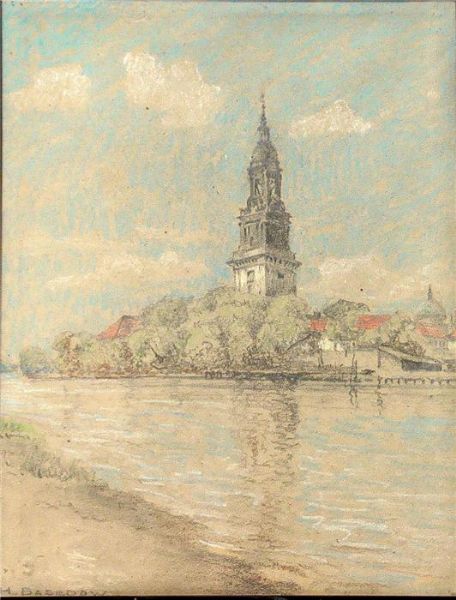 Blick auf Potsdam mit der Heilig-Geist-Kirche.