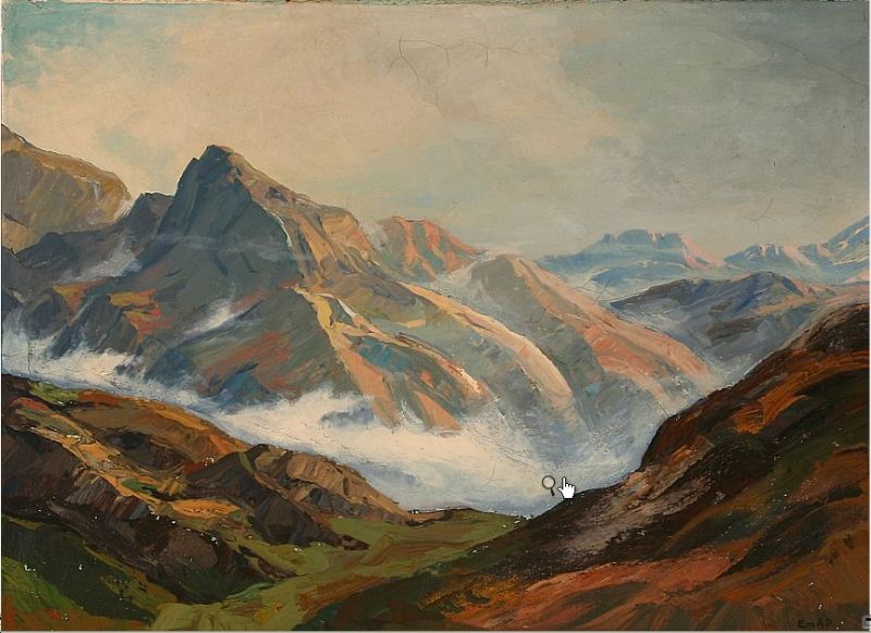 Mountain landscape from Greenland.