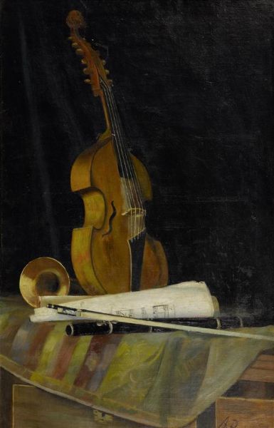Still life with violin.