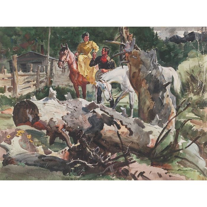 Lady on Horseback